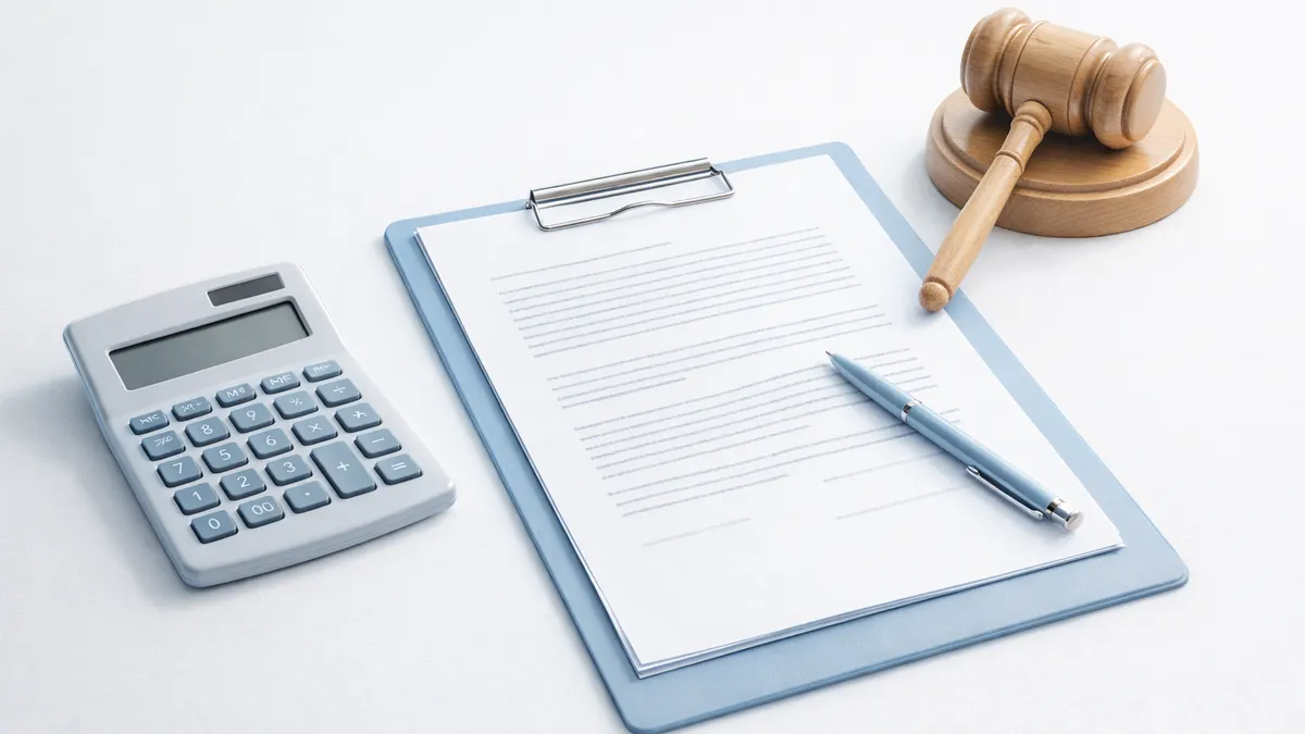 Illustration av advokatkostnader